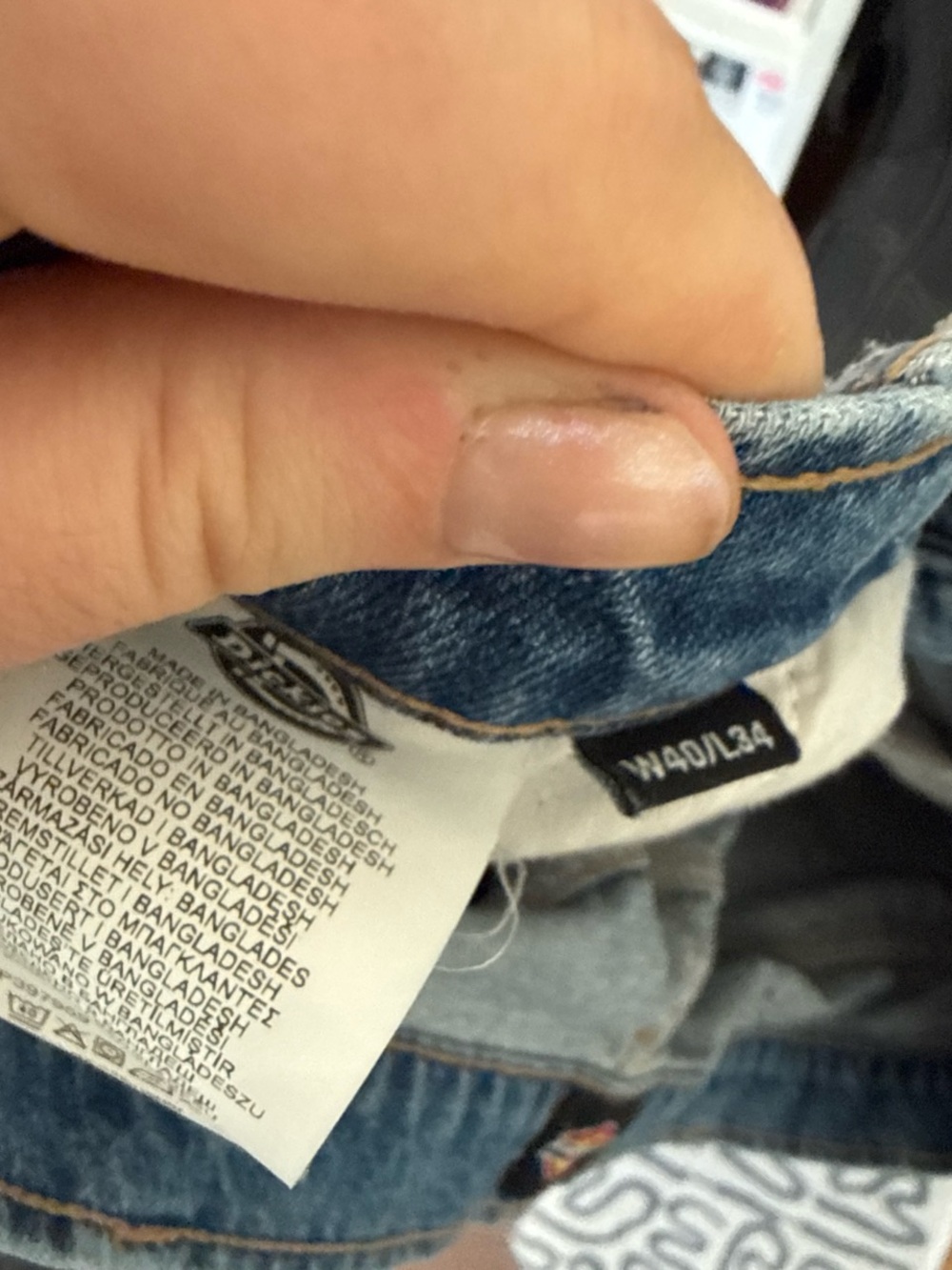Dickies Denim Cutoff Shorts - Picture 4 of 4